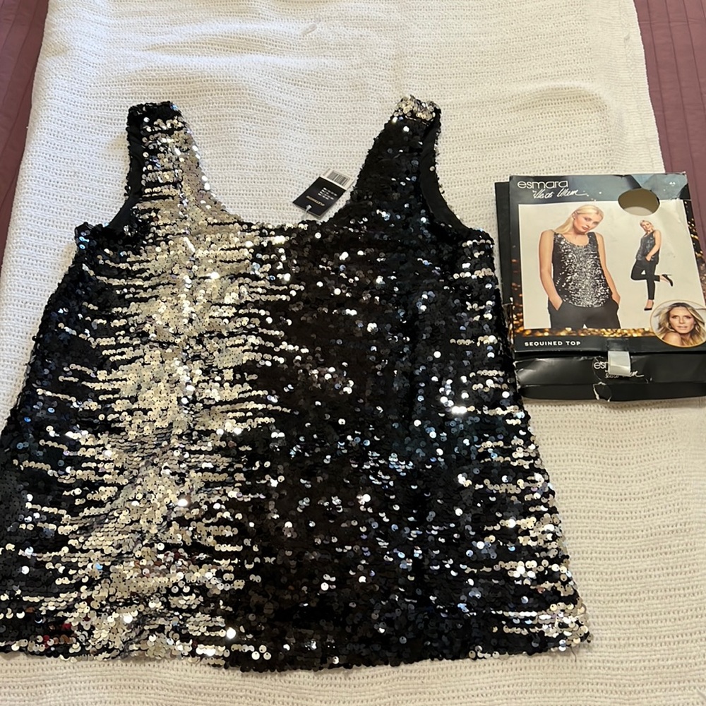 Esmara by Heidi Klum #Let’sWow sequined sleeveless top